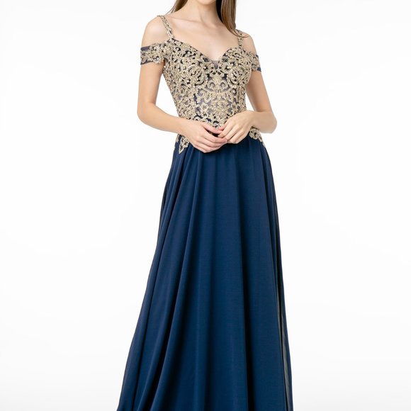 Sweetheart Neck Lace Bodice Prom Dress GSGL2998